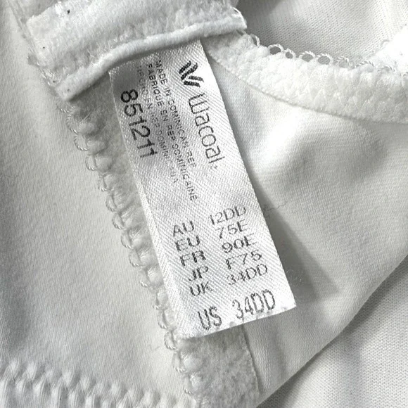 Wacoal Soft Embrace Seamless Lace Bra Underwire White 34DD - Picture 11 of 11